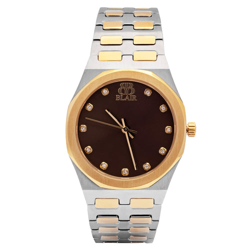 Lady Master Bicolor - Diamanten Zifferblatt Braun