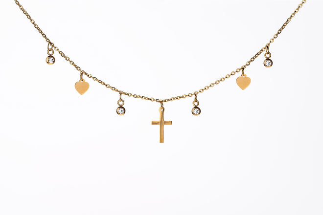 Kreuz Choker - Halskette - BLAIR