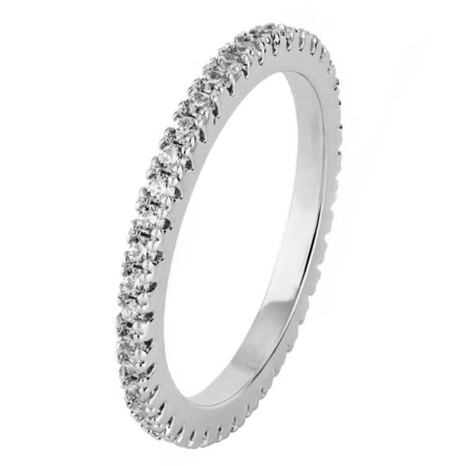 LILLY RING (WHITE STONES) (silber) - BLAIR