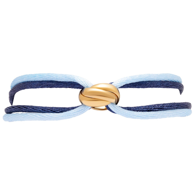 Amy Armband - Triple Ring (blau/hellblau)