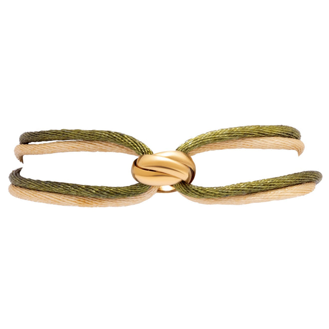 Amy Armband - Triple Ring (khaki/beige)