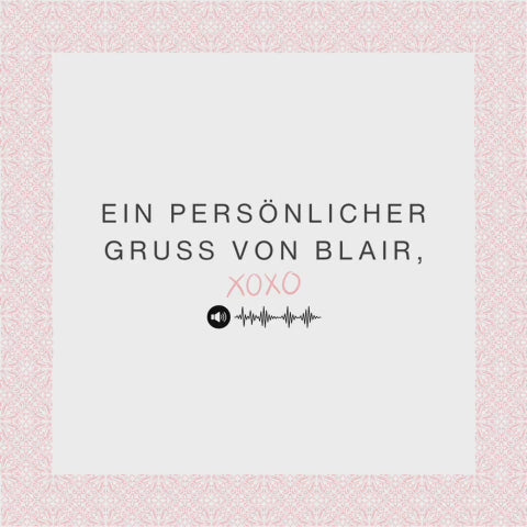 Kennst du die Stimme?_Wir haben sie alle vermisst...XOXO, BLAIR. Umso mehr freuen wir uns über ihre News...