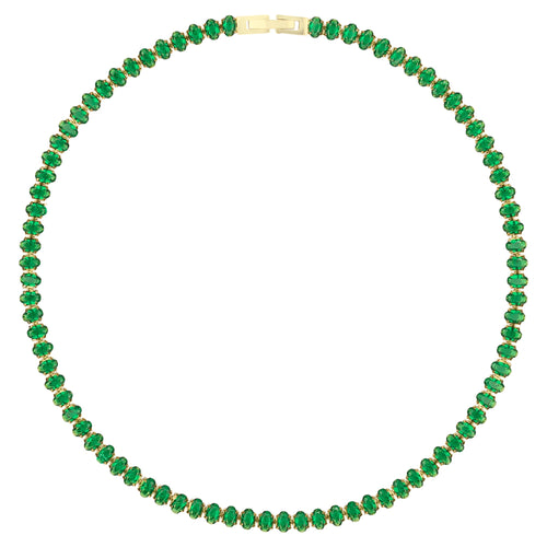 Belle Halskette (green stones) - BLAIR