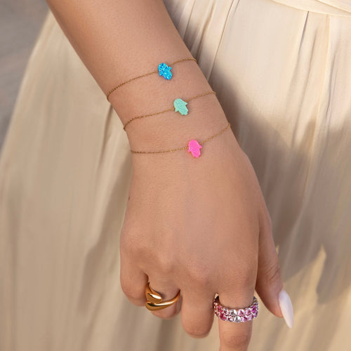 Hamsa Armband (pink) - BLAIR